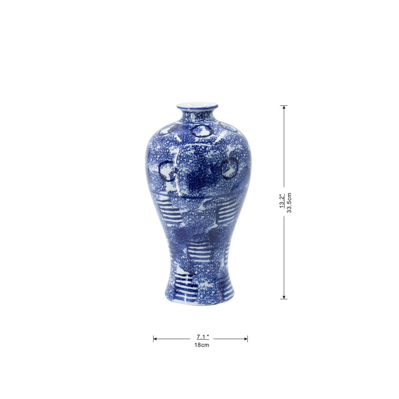 Vase de table en porcelaine 13,2 po Latimer