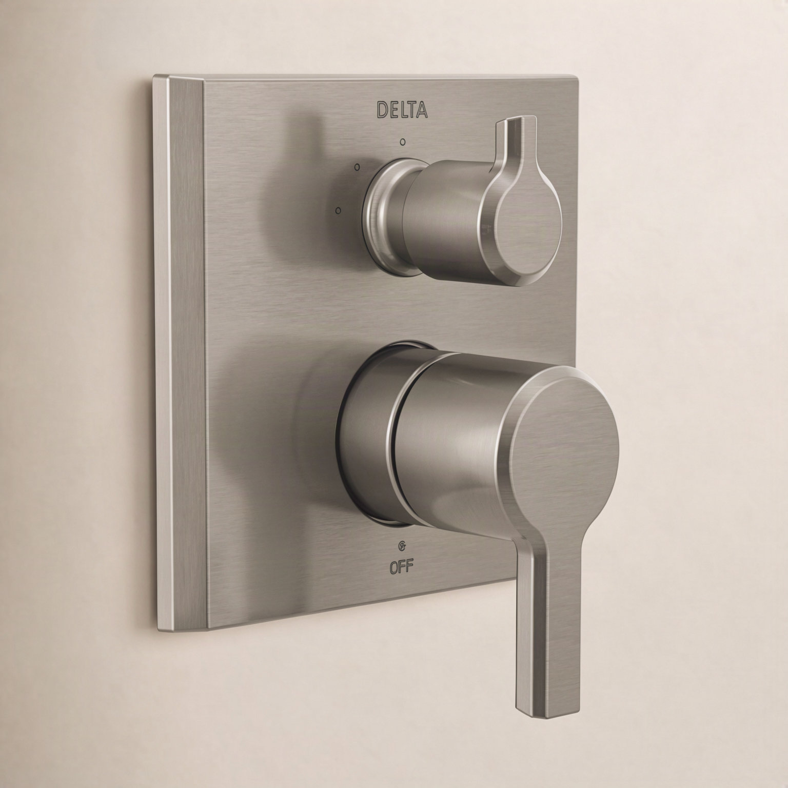 Pivotal Shower Surface Mount Kit, Lumicoat Stainless