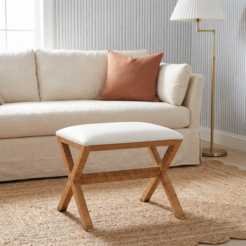 Caserta Rattan Accent Stool