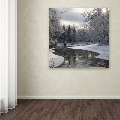 " Fresh Snowfall On The River " by Kurt Shaffer