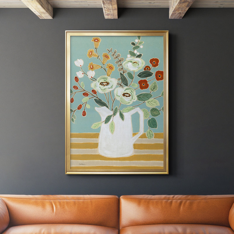 Joyful Blossoms II - impression d'un seul cadre photo, Or, H 42,5 po x l 30,5 po x P 1 po