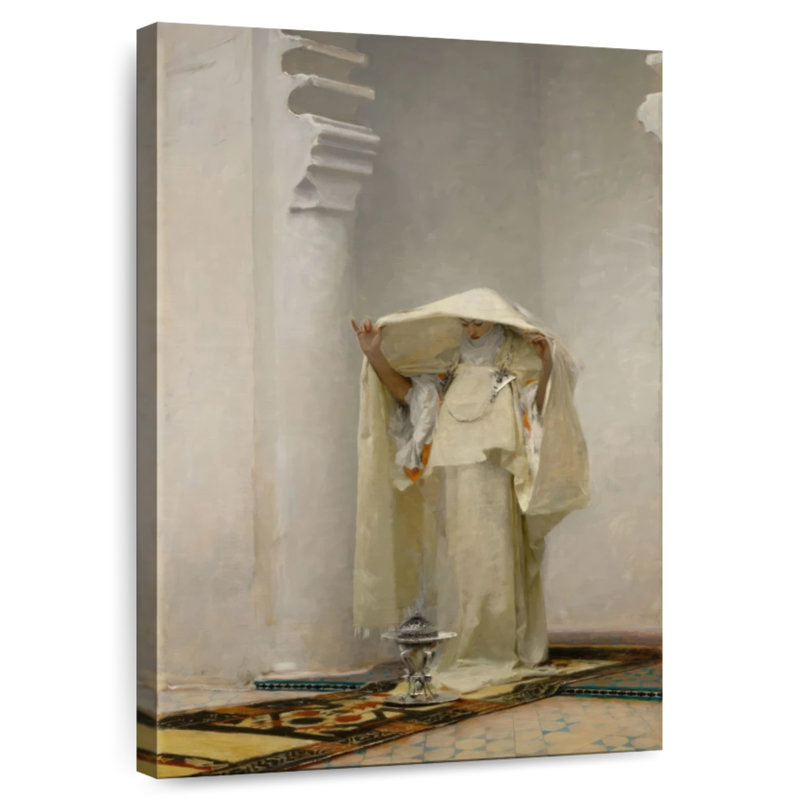 Leisha fumée d'ambre gris, H 45 po x l 30 po