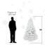 Arbre de Noël blanc de 6 pi avec fil mémoire, 760 pointes en PVC articulé, assemblage facile pour un décor intérieur moderne-118095021