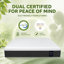 Matelas hybride à ressorts ensachés de 12 po à fermeté moyenne et haute résilience dans une boîte certifié CertiPUR-US et OEKO-TEX®-1183243462