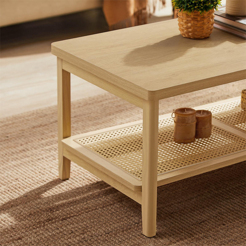 Blaurock Four Leg Coffee Table with Storage
