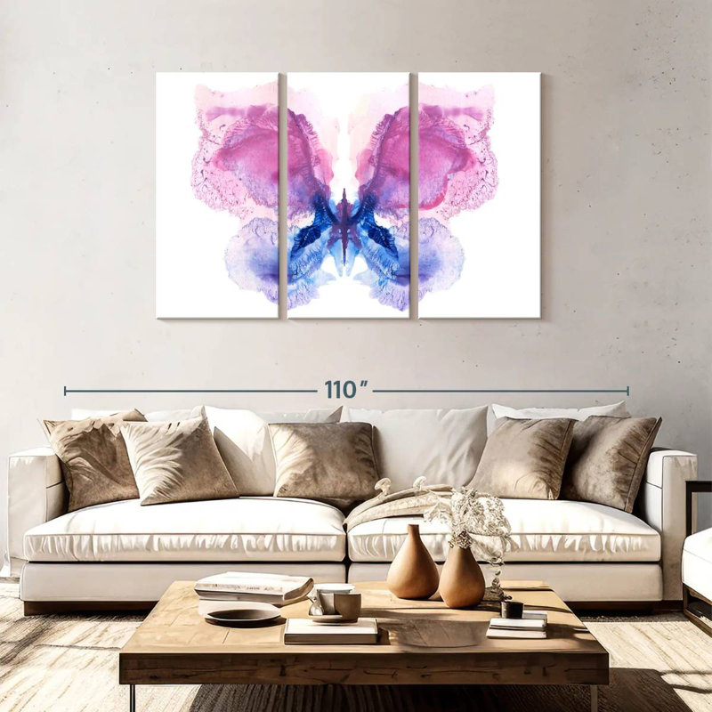 Fantastic Abstract Butterfly, 48" H x 74" W