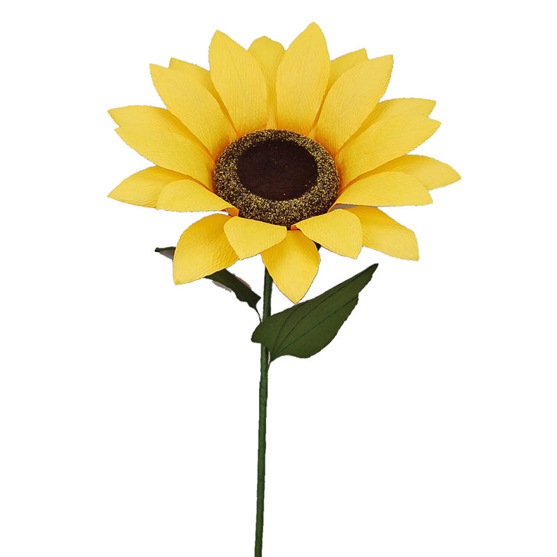 Tige de tournesol, Jaune