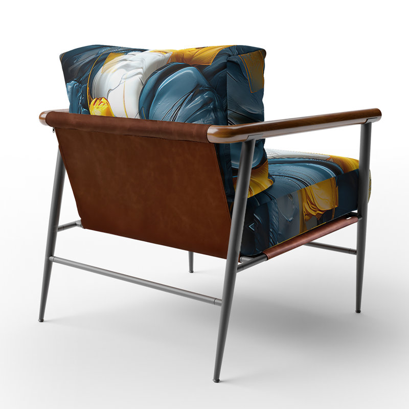 Chaise d'appoint rembourrée Spring Bliss, Noir
