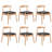 Weave Dining Chairs Set of 2, Mid-Century Modern Kitchen Chair with Solid Oak Frame & Handwoven Seat for Living Dining Room-2078615942-2078615944