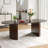 Fohoren Oval Dining Table Double Pedestal Kitchen Table-781556143-781556140
