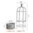 Rustic Vintage Birdcage Planter Plant Stand Farmhouse Distressed Decorative Metal Round Plants Holder Flower Pot with Latch Lock Closure for Garden Patio Yard Home Outdoor Balconies Decor