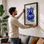Striking Tiger Head Modern - Framed Print-1927789832-1927789812
