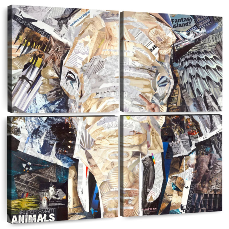 Brampt Elephants Gaze, 26" H x 26" W