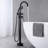 2 Handle Floor Freestanding Tub Filler with Diverter-60459449