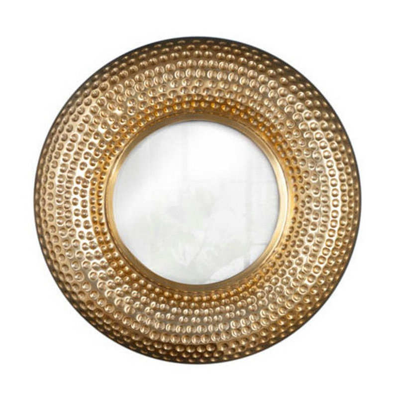 Sarafina Aluminium Circle Wall Mirror, Gold 