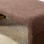 Repose-pieds rembourré en tissu Dant Boucle-1732949823