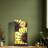 9.75"H Sunflower Rectangle Shade Hurricane Uplight Accent Lamp 