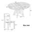 Ensemble de table de salle à manger extensible vintage pour 4 à 6 personnes avec 4 chaises rembourrées-52434174-52434173