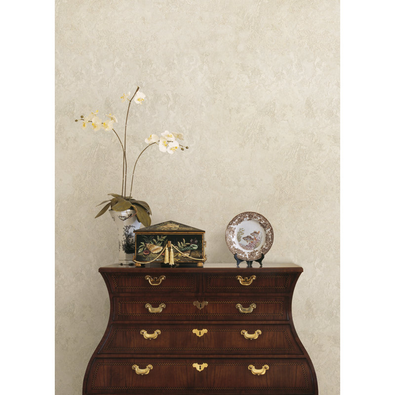 Rouleau de papier peint métallique L 33 pi x l 20,9 po Frodsham, Champagne