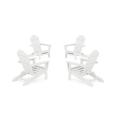 4-Piece Monterey Bay Folding Adirondack Chair Conversation Set