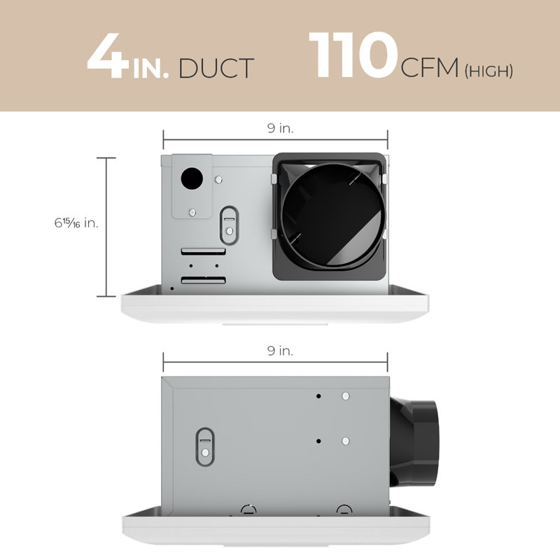 Ventilateur de salle de bain TurboFlow Square