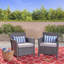 Fauteuil club d'extérieur en rotin PE-2114706573