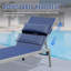 Ensemble de 3 chaises longues de patio, chaises longues de piscine en aluminium avec table d'appoint, fauteuil inclinable d'extérieur réglable-1781075562