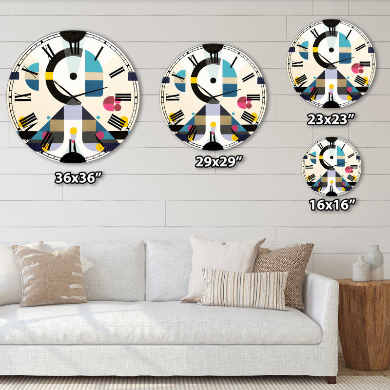 Open minded - Large Mid-Century Wall Clock, Small