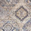 Tapis floral ivoire et brun clair tissé à la machine 9 pi x 12 pi