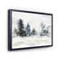 Art mural sur toile de Noël, paysage de forêt minimaliste et neige-59850416-59850422