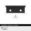 Poignée d'armoire noire matte de 1-3 / 4 pouces (44 mm) Streamline II - paquet de 25-111778812-111778816