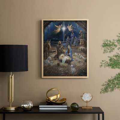 Silent Night Framed Print - Solid Wood