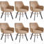 Linen Blend Upholstered Armchair-676442138-676442117-676442116