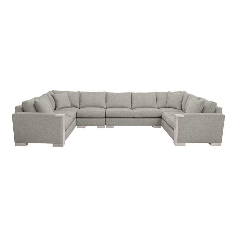 Michael Weiss 4-Piece Abingdon Sectional, Impala Storm, Dove Gray