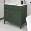 Meuble-lavabo blanc 36 po avec lavabo supérieur, armoire de rangement moderne à 2 tiroirs et plateau basculant-1585022614-1585022610