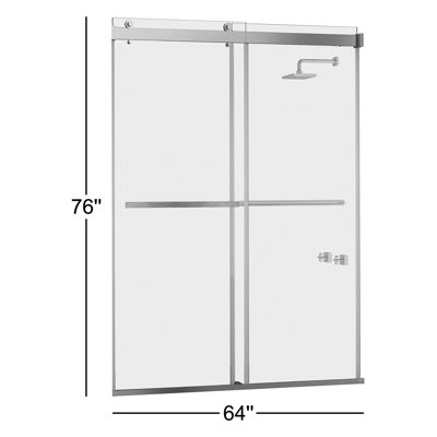 Spezia Frameless Double Sliding Shower Door