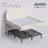 Upholstered Cloud Bed Frame with Anti-Collision Soft Rounded Corners, Sponge-Filled Boucle Bed Frame-1426787138