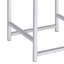 Tabouret de coiffeuse carré moderne gris clair et moderne