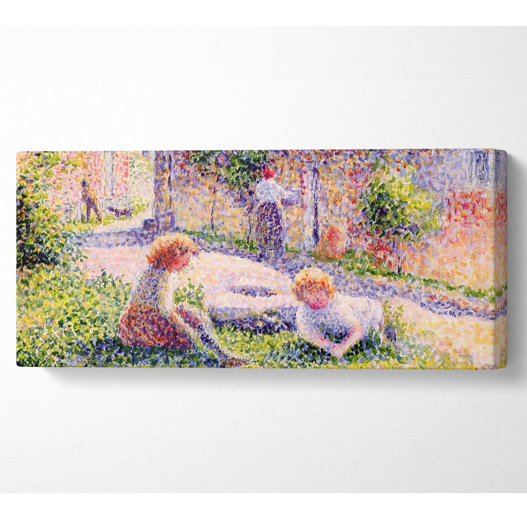 Pissarro Kinder auf dem Bauernhof - Kunstdrucke auf Leinwand