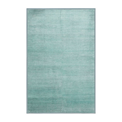 Tapis bleu sarcelle Peete