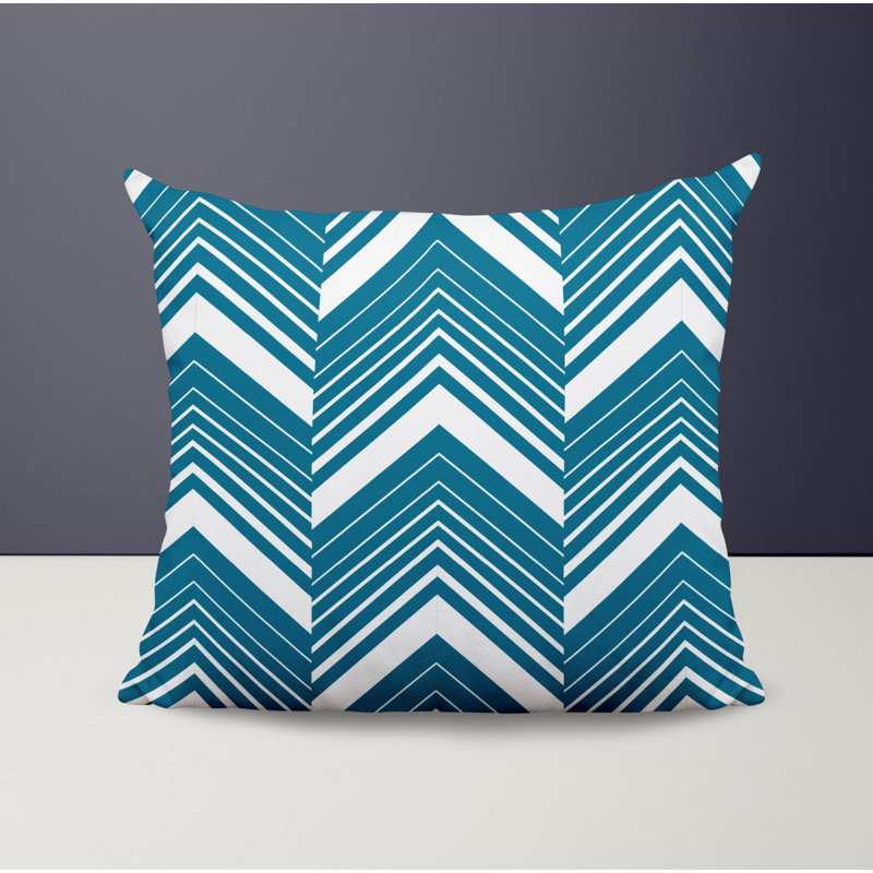 Housse et insert de coussin décoratif en polyester, L 15 po x H 15 po, Turquoise