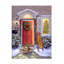 «Christmas Doorway» par Ruth Sanderson, art sur toile sans cadre-1368088198