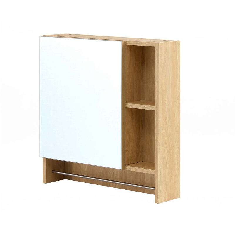 Bathroom Mirror Cabinet Wall Mounted,Medicine Cabinet, Burly Wood