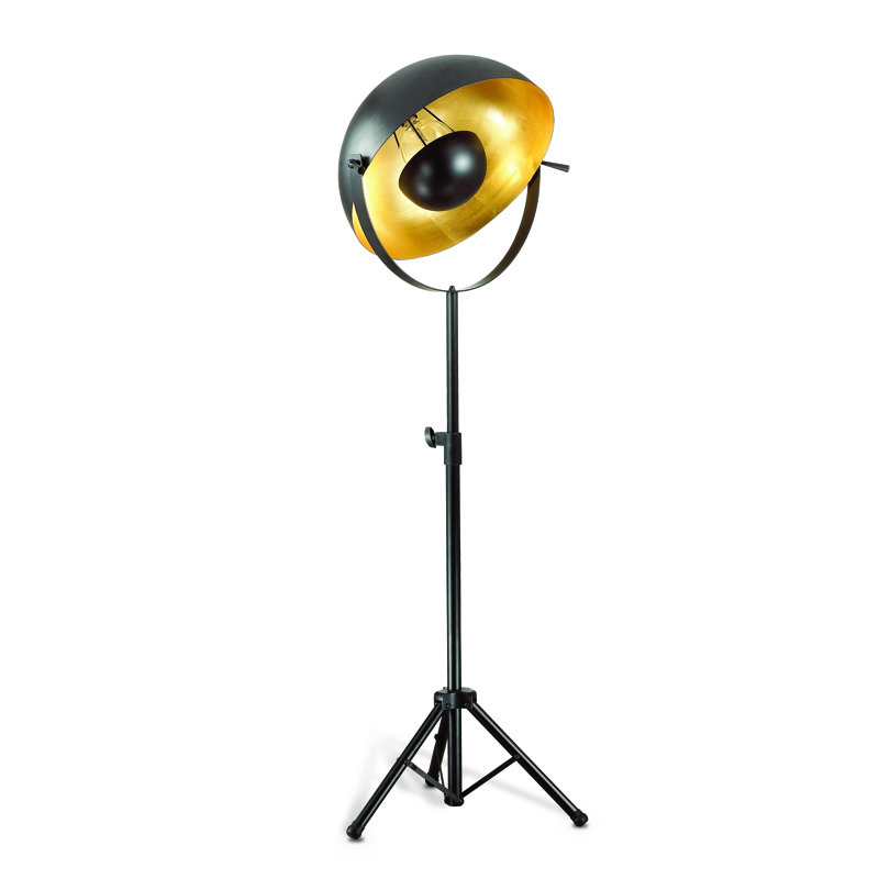 Lowry 80.71 " Tripod Floor Lamp, Gold