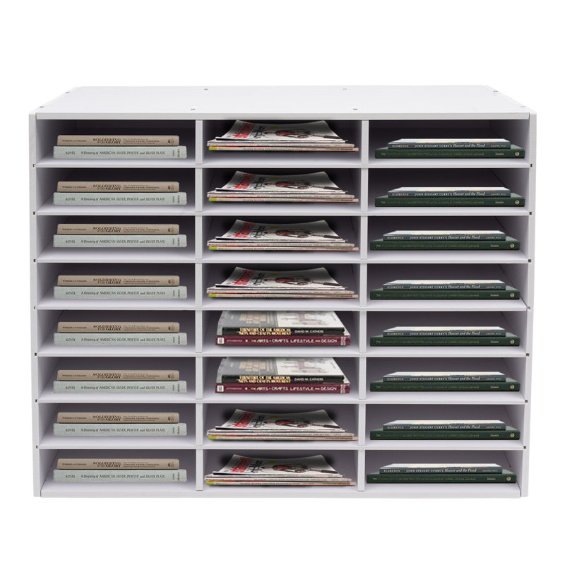 Vedanth Stackable File Organizer, White