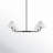 Pearson 4 - Light Unique Modern Linear Chandelier in Matte Black-555479370