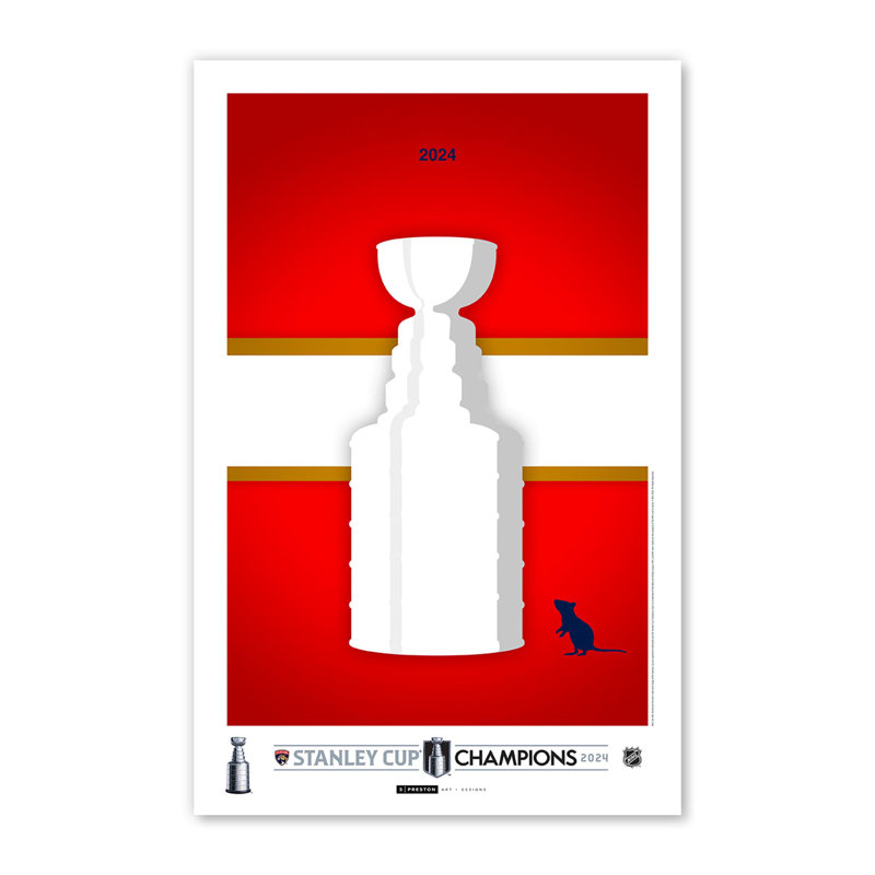 «Florda Panthers Minimalist 2024 NHL Stanley Cup Champions» par S. Preston