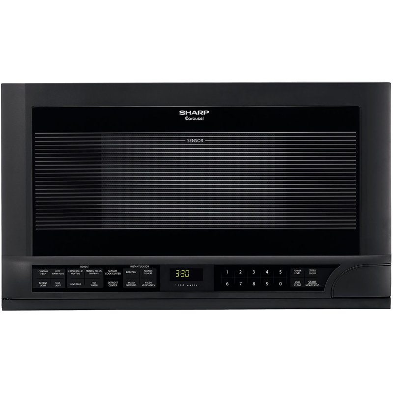 Sharp 1.5 23.88 " W 1100 Built-In with Sensor Cooking, Black