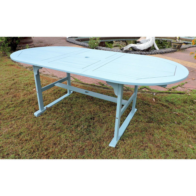 Table de salle à manger Clemmons, Bleu ciel