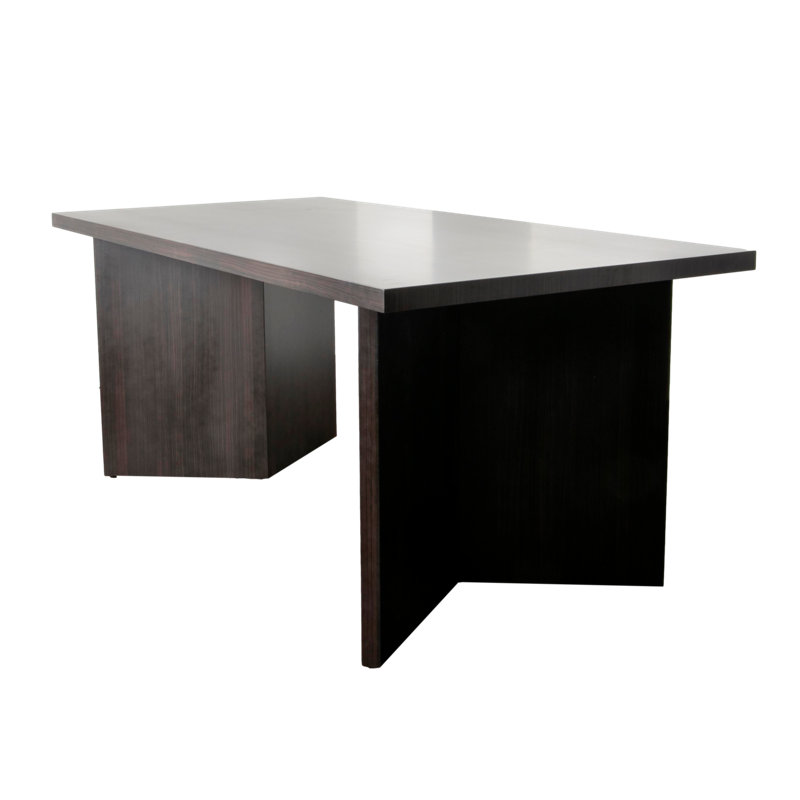 Erden Rectangular 180cm L x 90cm W Restaurant Table, Brown